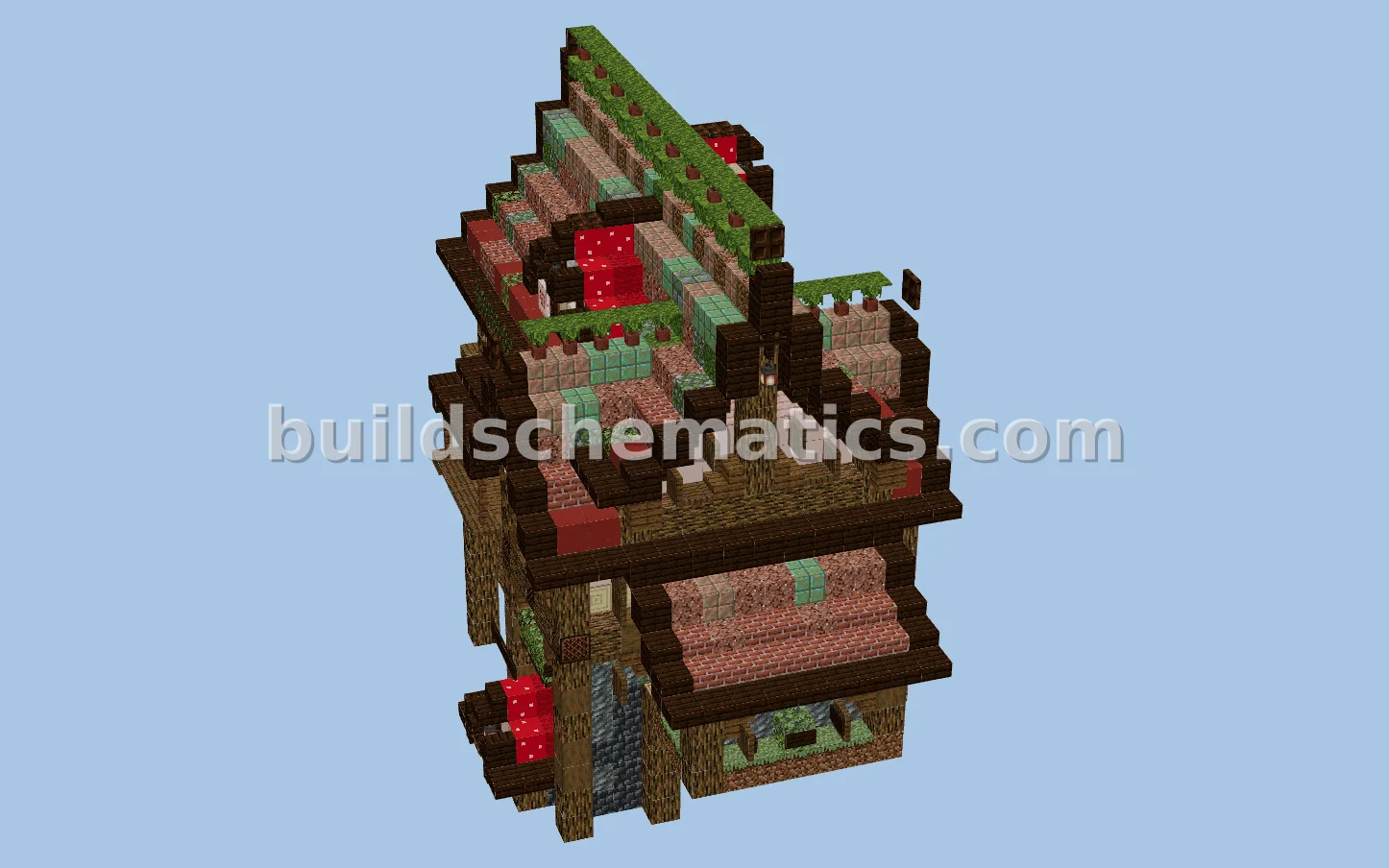 Mushroom Library - Fantasy Minecraft Build