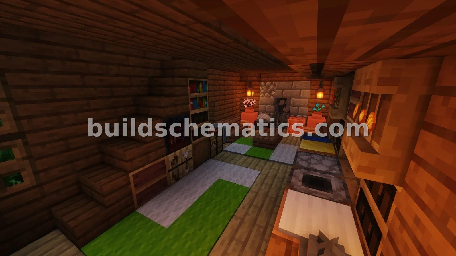 Medieval Cozy House 3 Interior Schematic — view 2