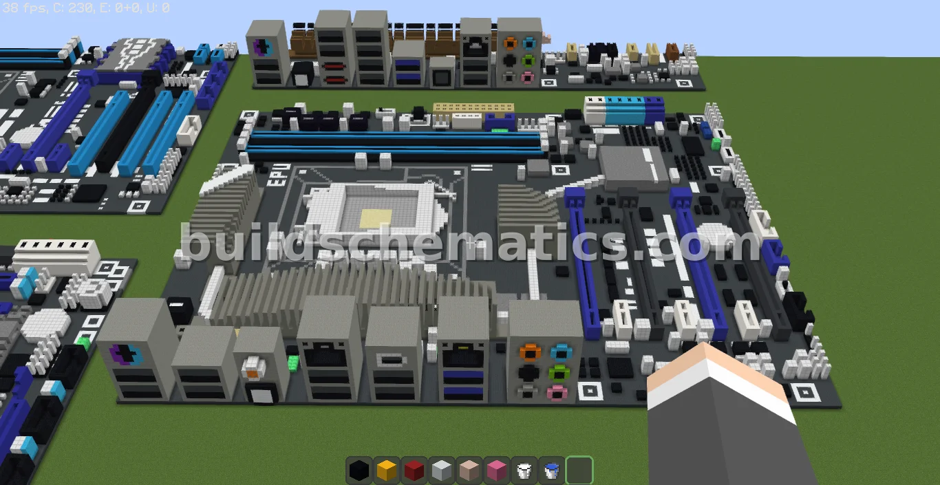 ASUS P8P67-WS Motherboard Pixel Art — view 3