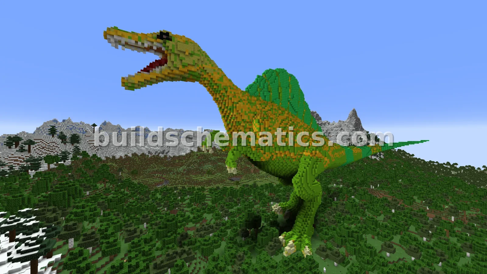 Spinosaurus Statue - Large Organic Build