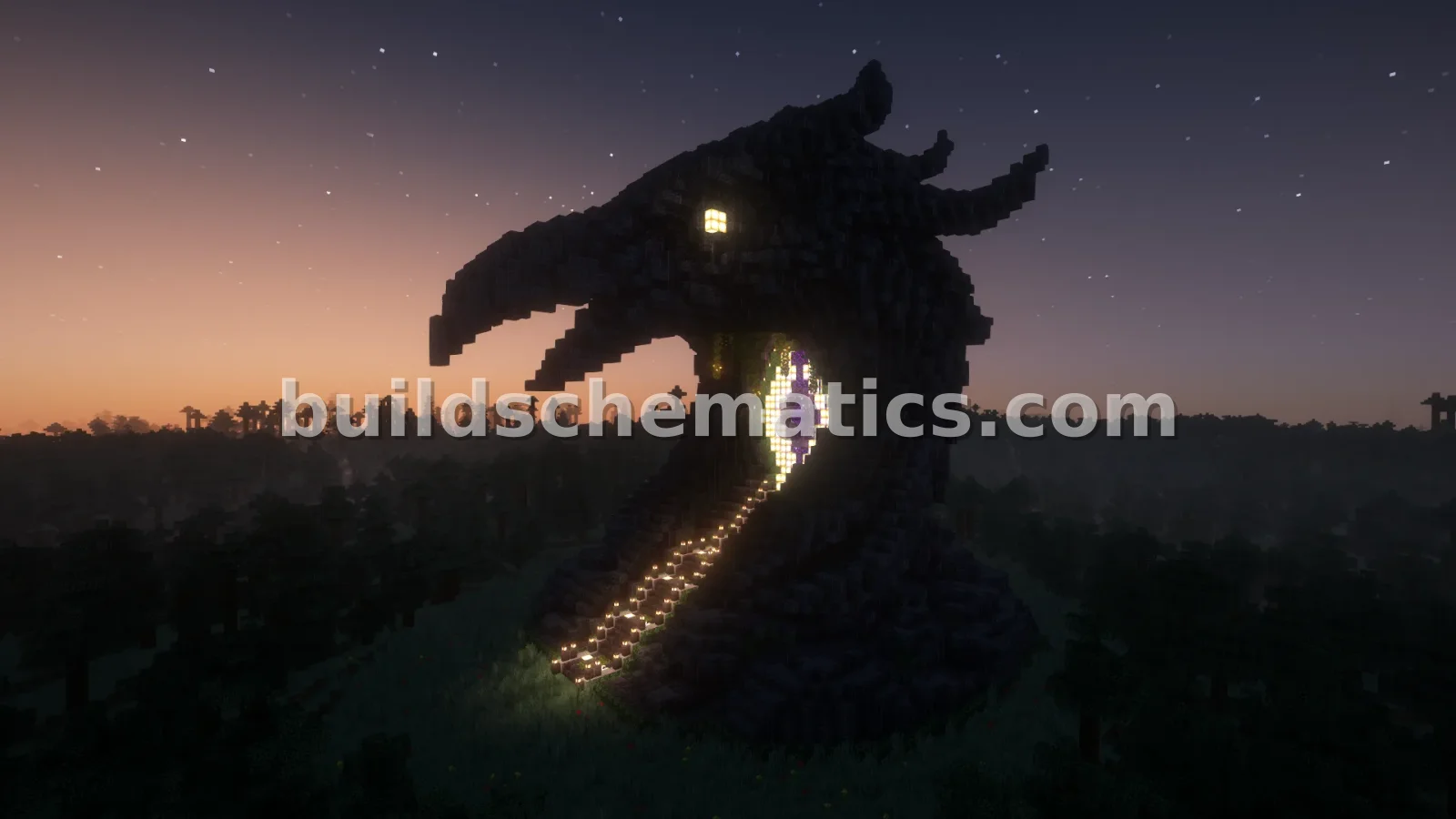 Raven Nether Portal Statue — view 5