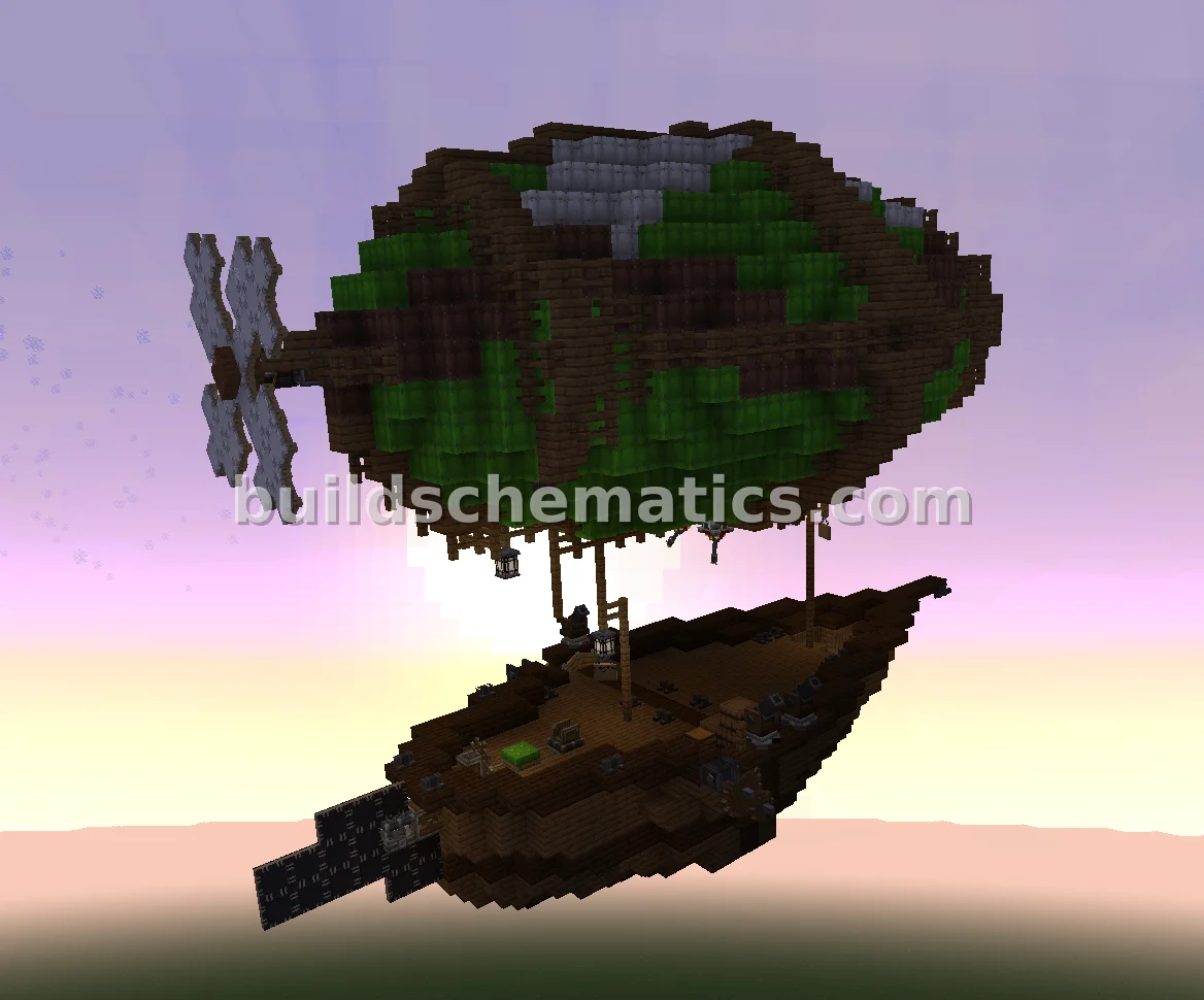Relic Airship with Windmill Engines — view 2