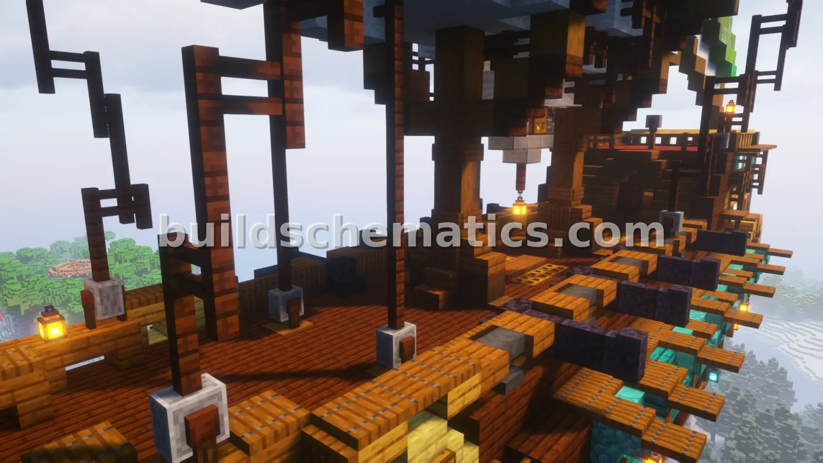 Medieval Airship Ultimate Minecraft Build — view 5