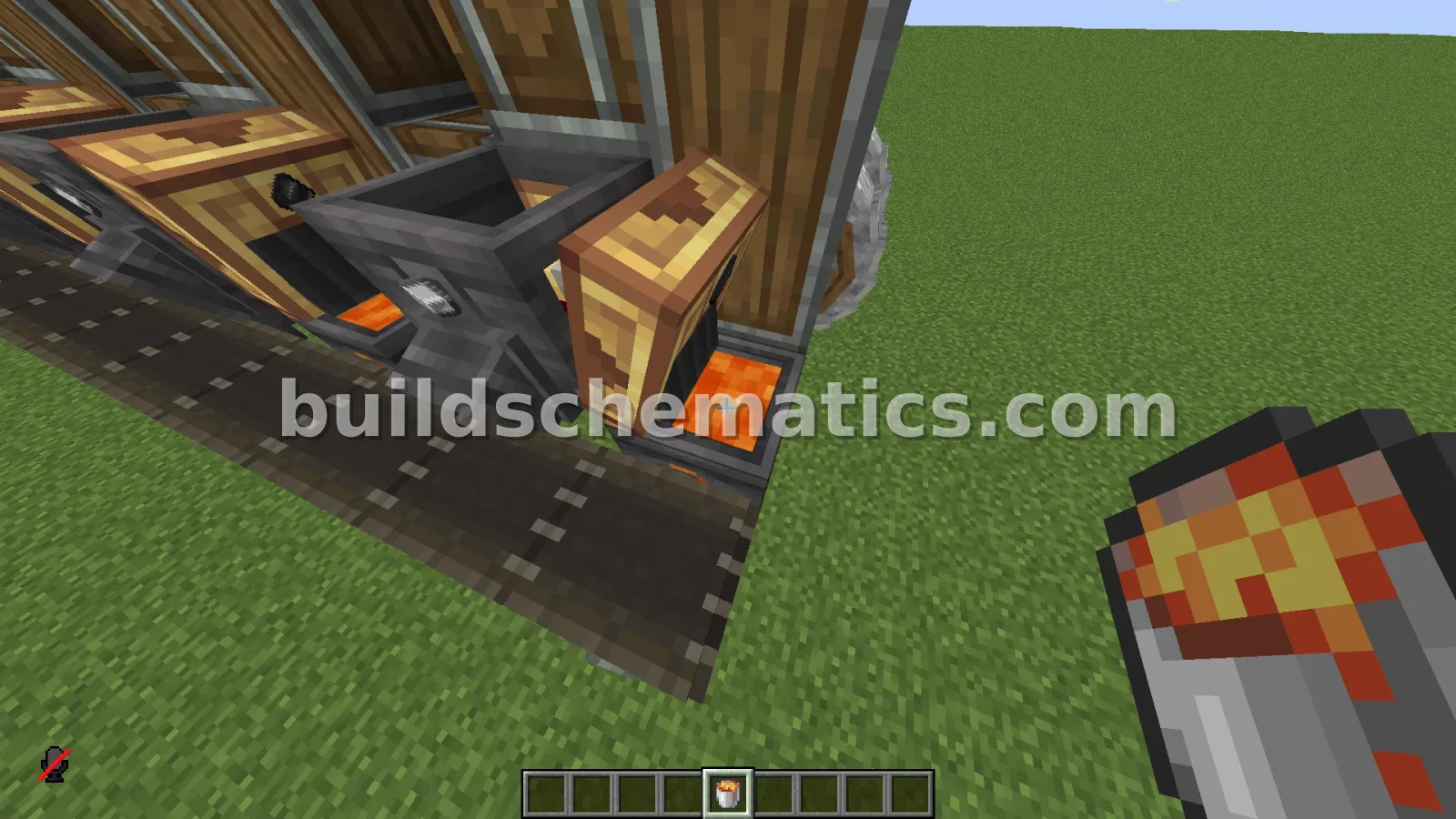 High-Capacity Iron Farm for Minecraft — view 5
