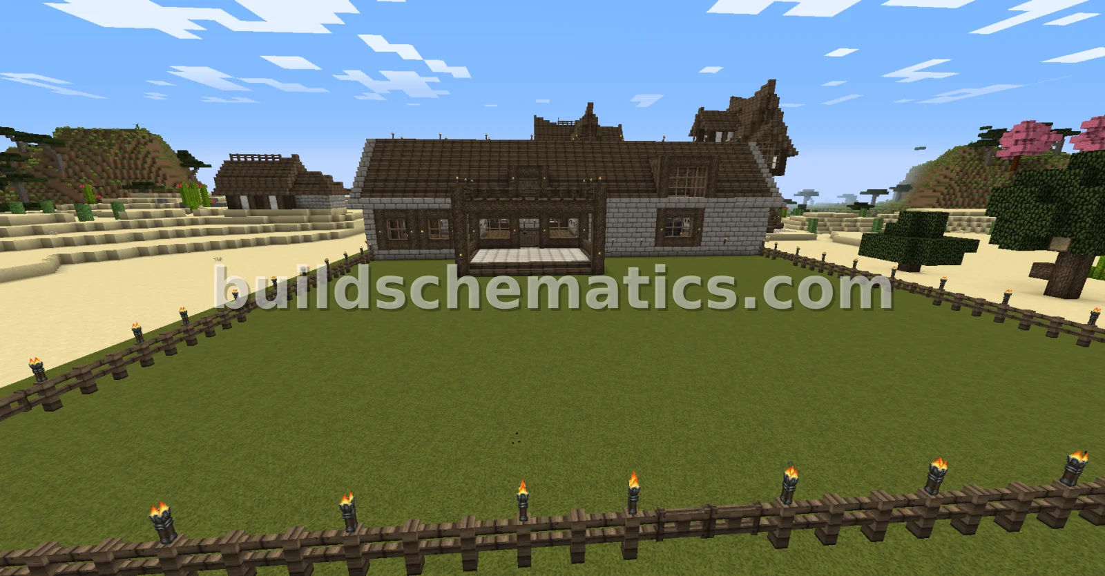 Large Ranch Style Minimalist House — view 4