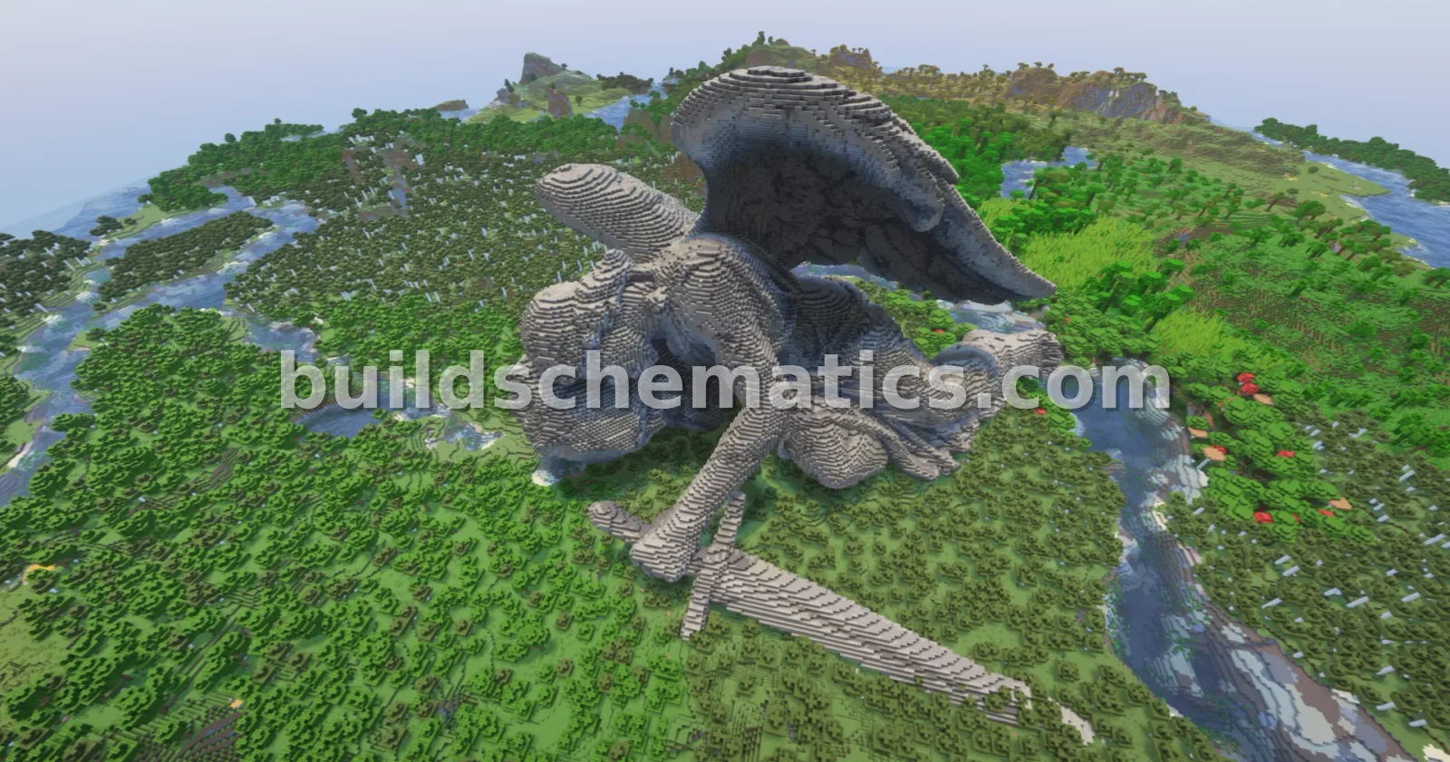 Reclining Angel Statue Minecraft — view 5