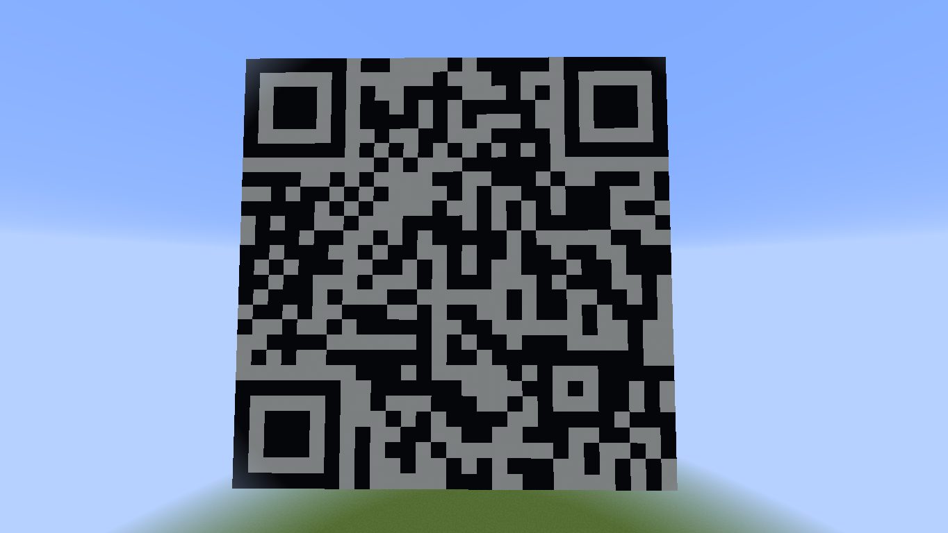 Rickroll QR Code Pixel Art