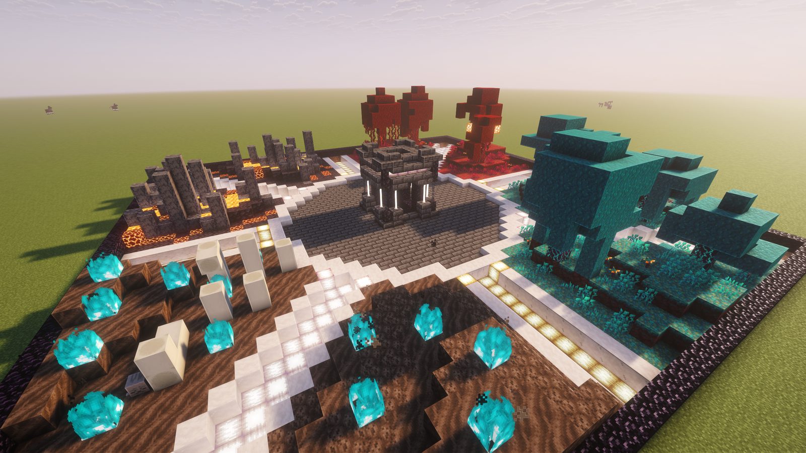 Four Biome Nether Hub — view 3