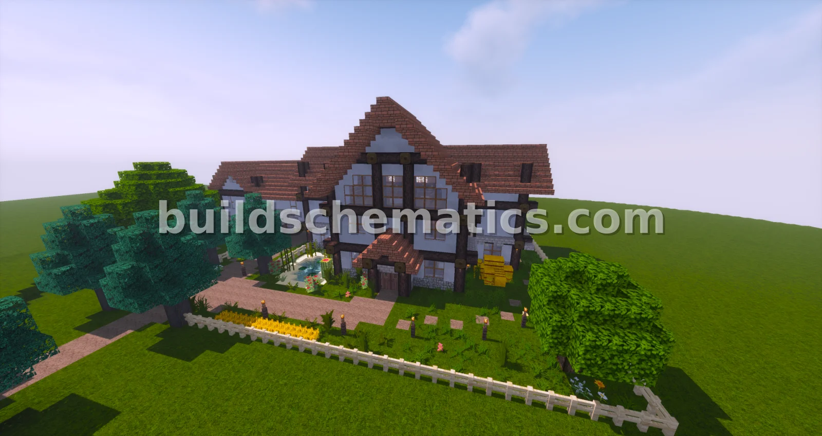 Rustic Farmhouse with Garden and Pond