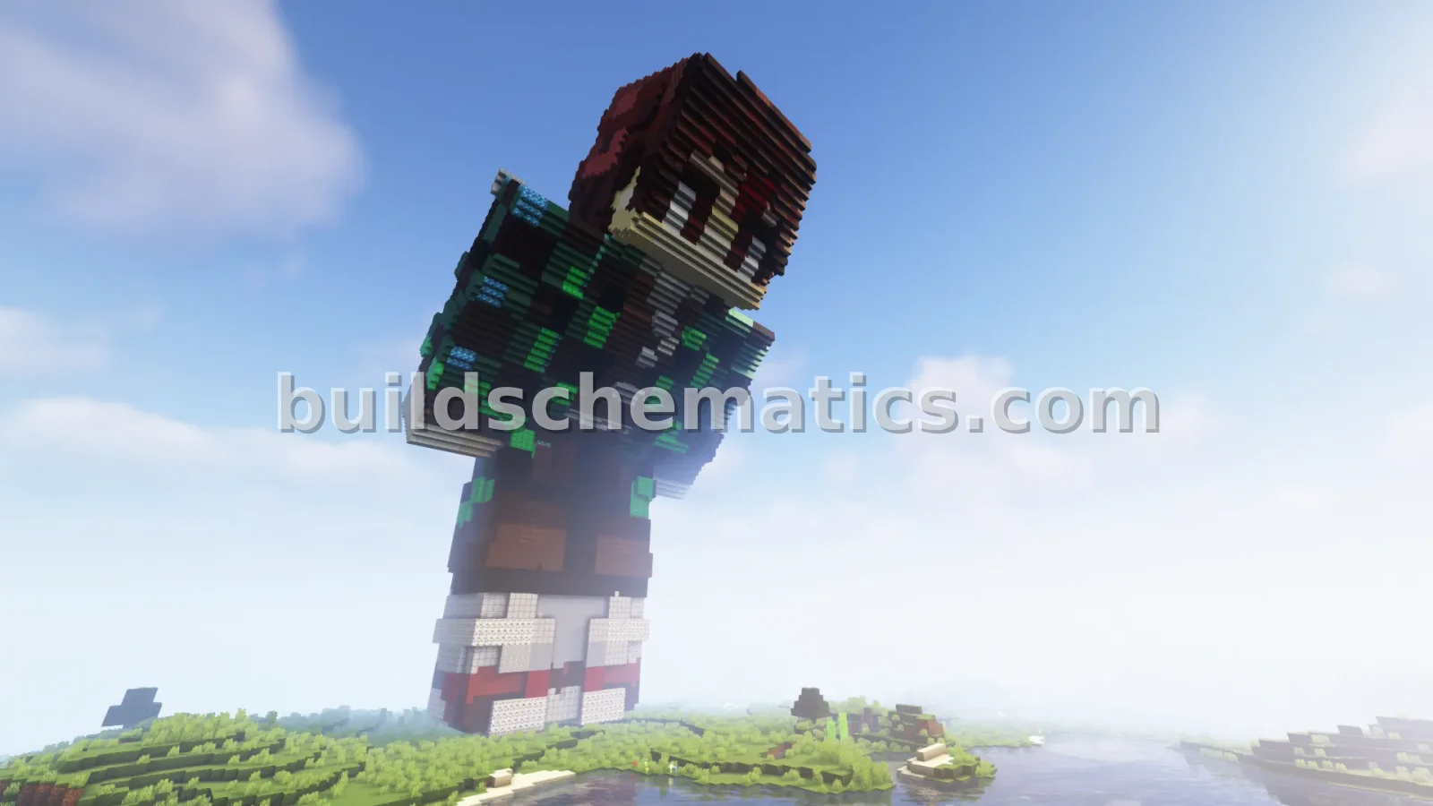 Minecraft Boy Skin Statue 120 Height Build