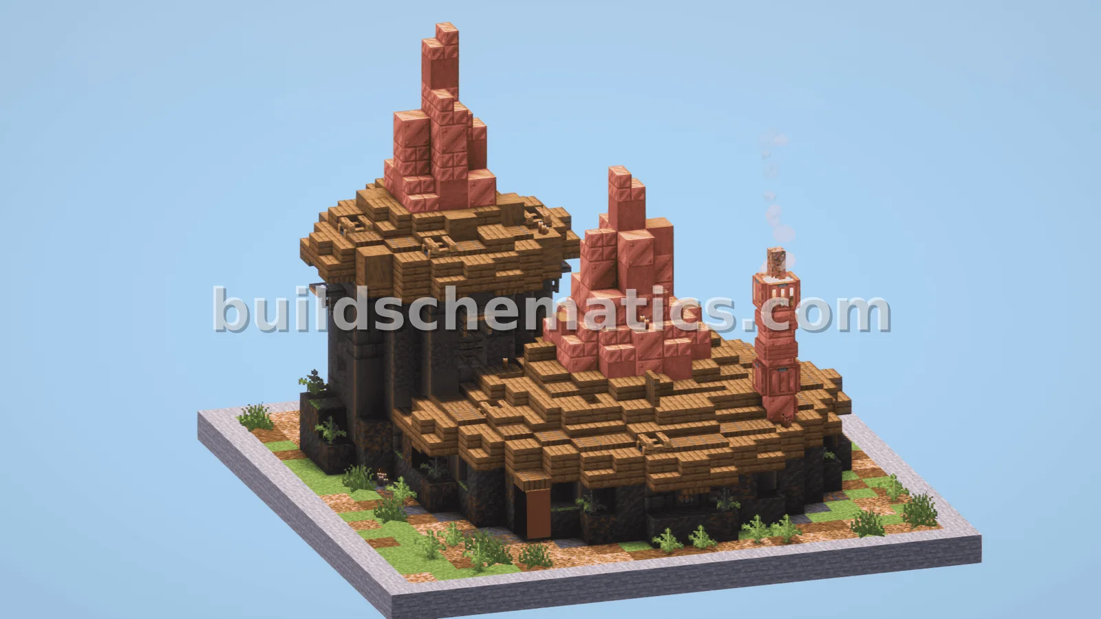Rustic Big Hut Minecraft Build
