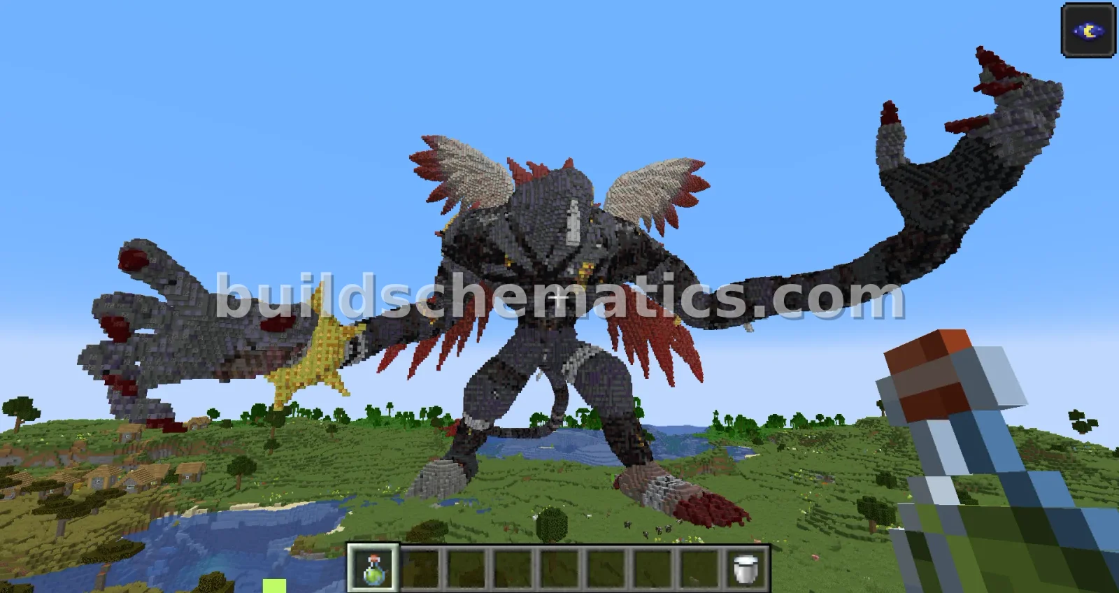DiJiangmon Statue - Large Minecraft Build — view 4
