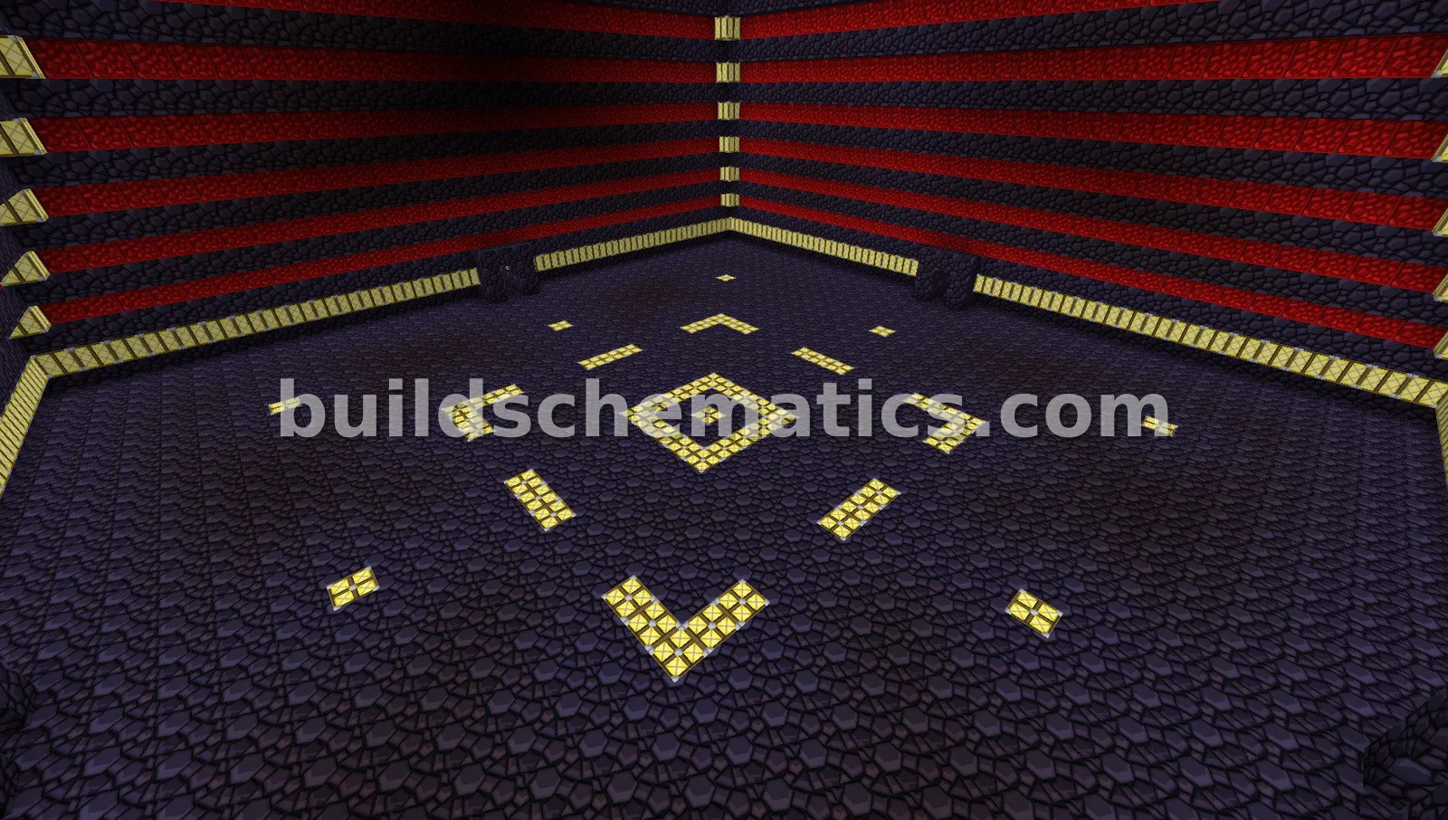 Obsidian Redstone Pyramid Structure — view 3