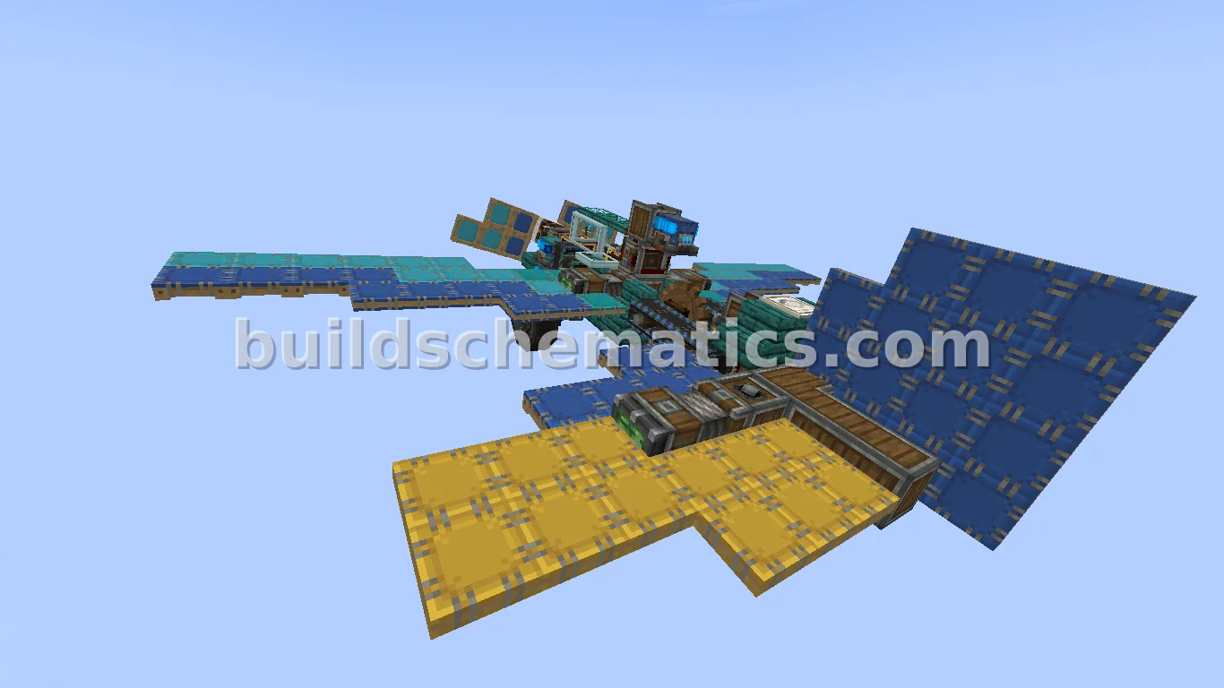 Working Blue Airplane Schematic — view 2