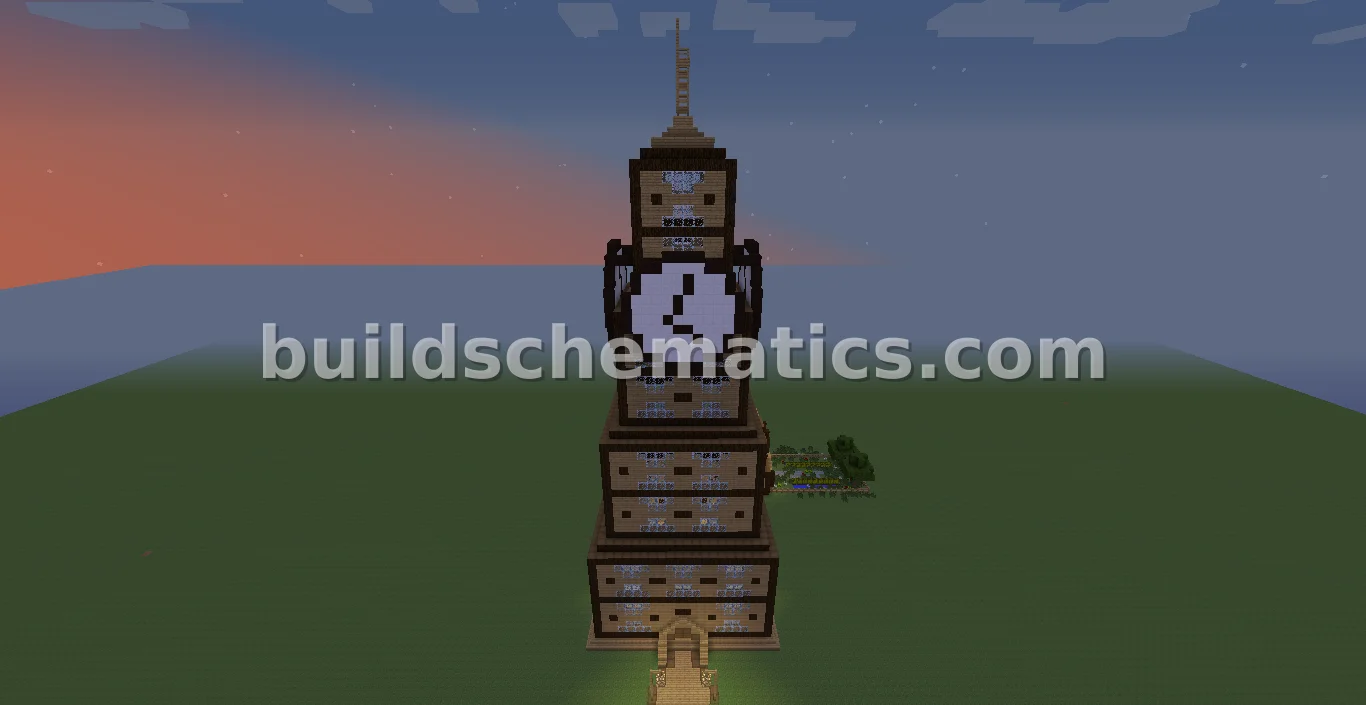 Large Clock Tower with DIY Interior