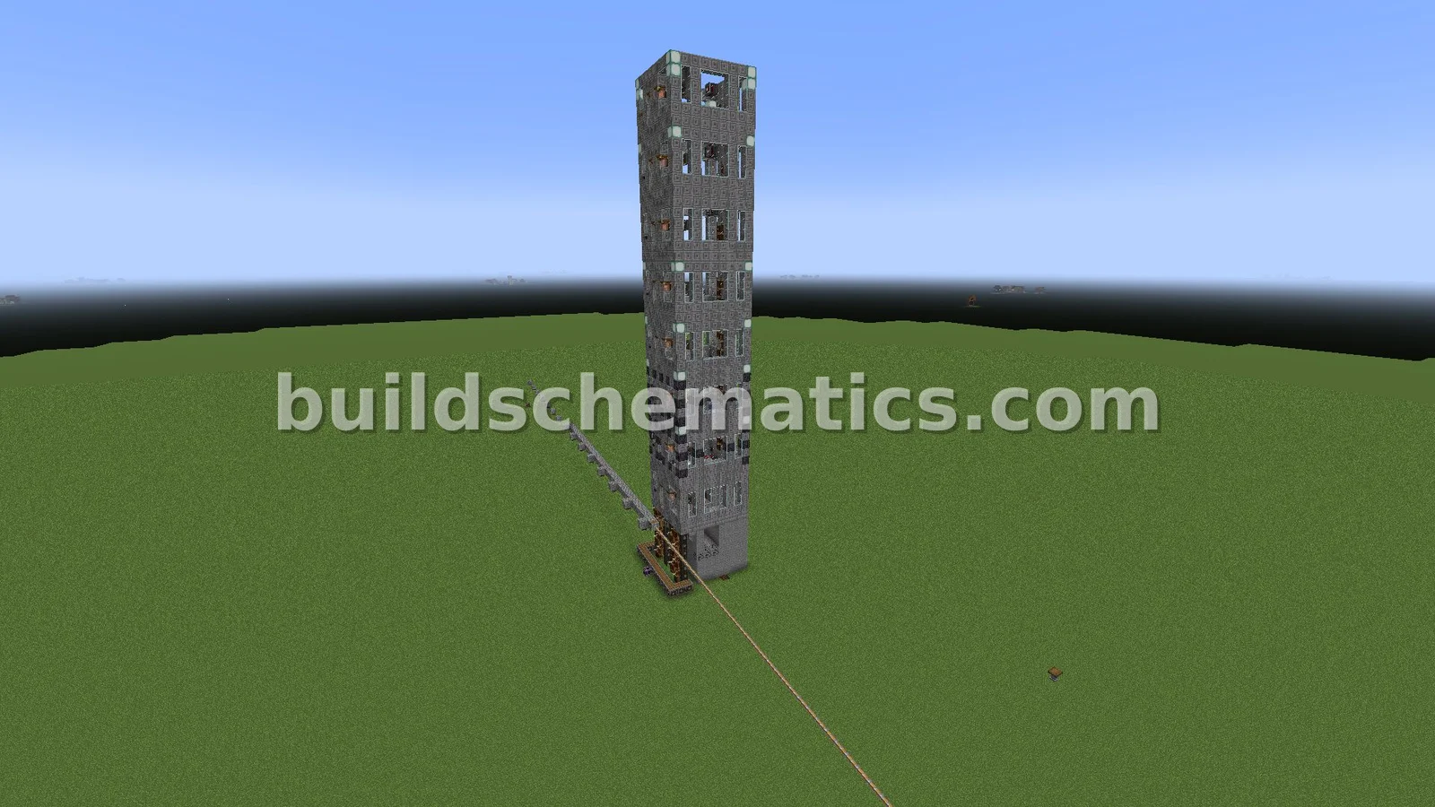 8-Story Elevator with Call Buttons and Chimes