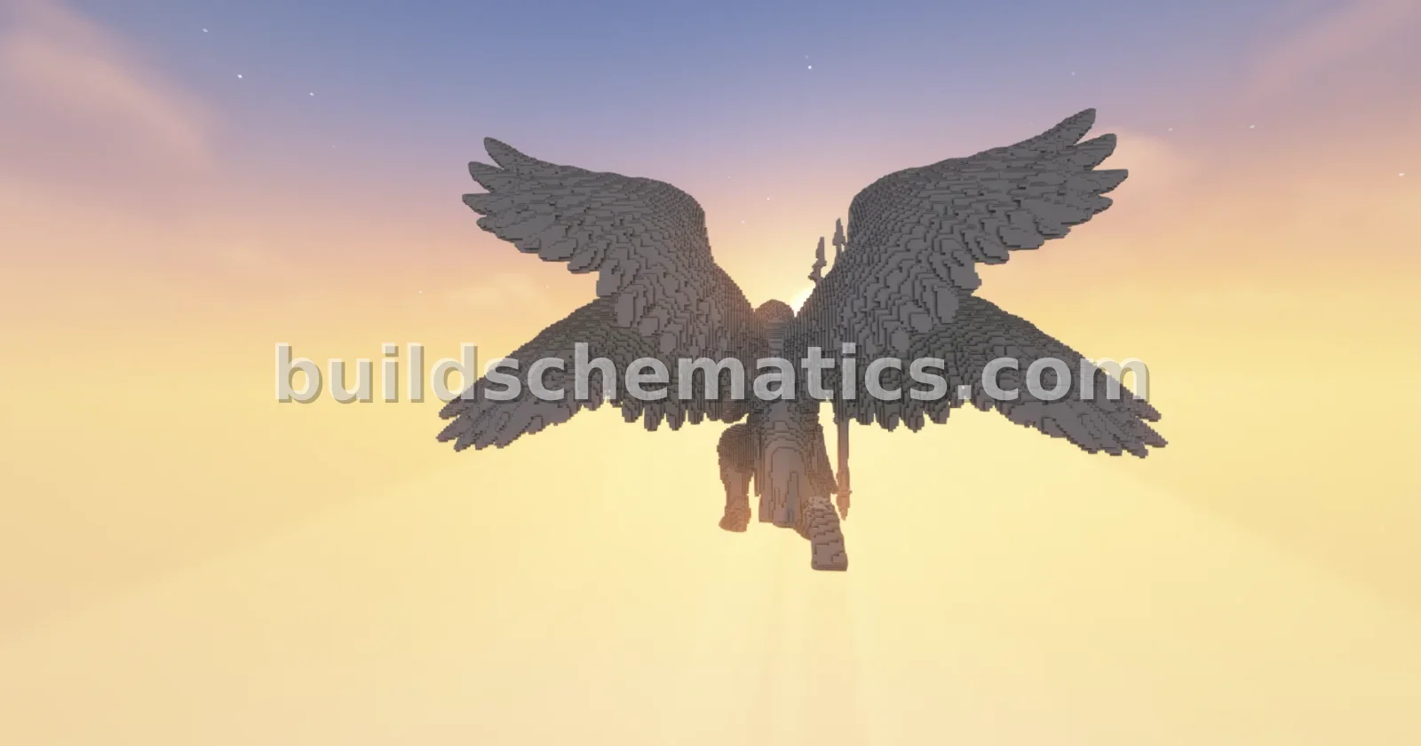 Angel Calebs Statue Minecraft Build — view 4