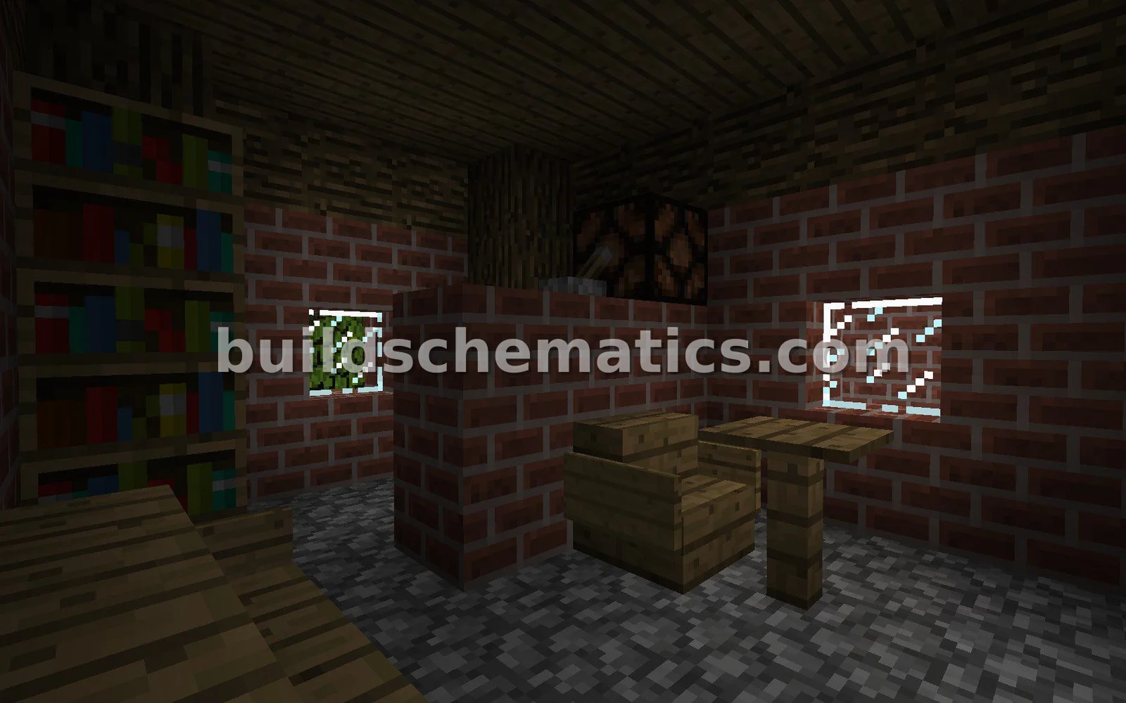 Small Brick and Wood House — view 2