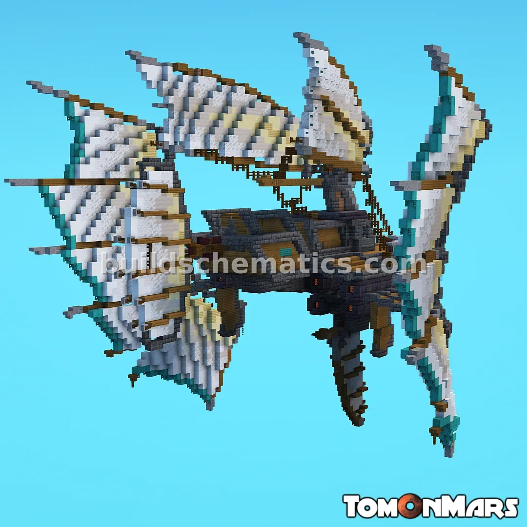 Fantasy Junkpunk Airship Build — view 3