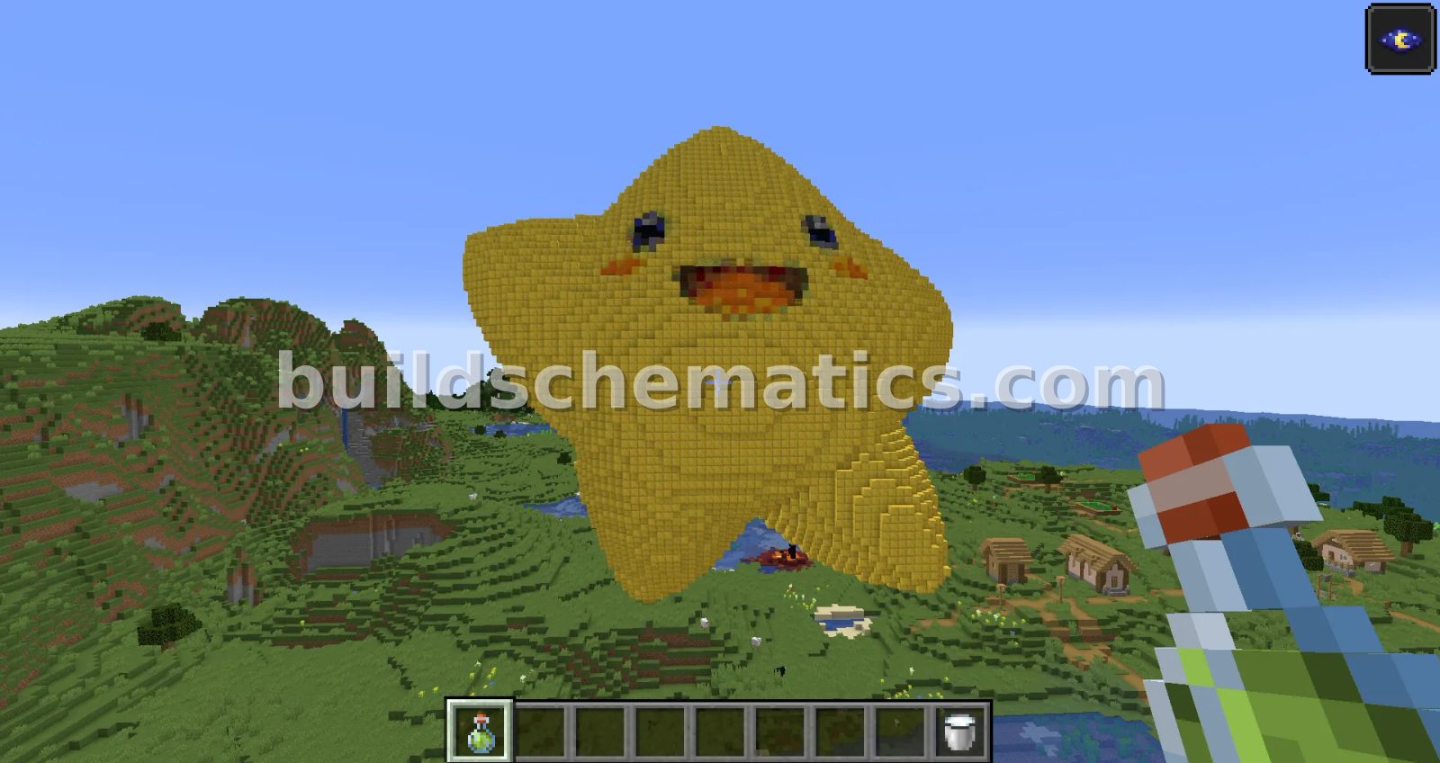Starfy Statue – Large Minecraft Build — view 5
