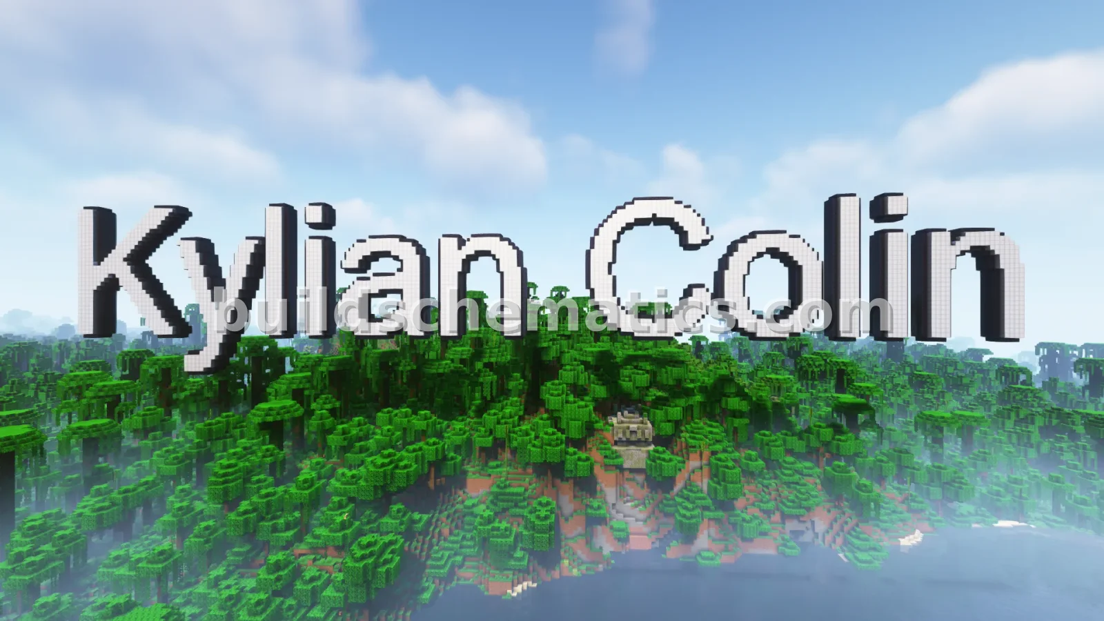 Kylian Colin Nameplate in 3D Block Letters