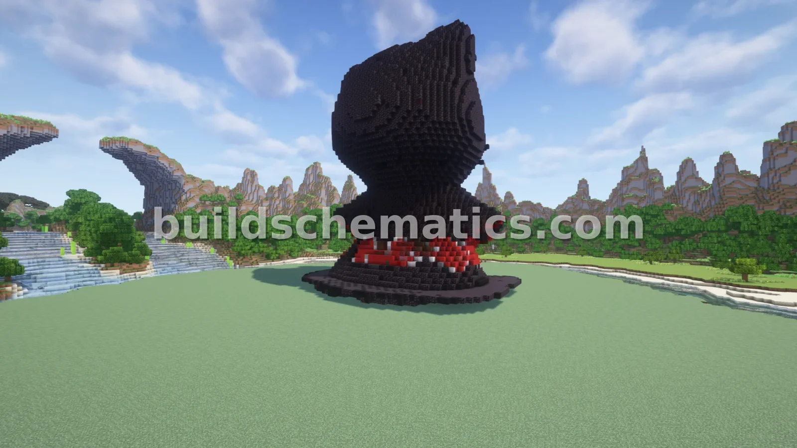 Akatsuki Kitty Statue — view 4