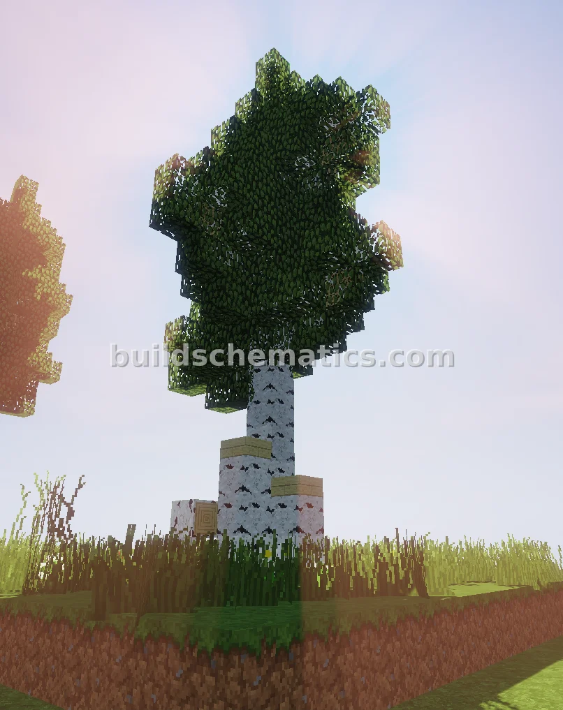 Custom Birch Tree Build — view 3