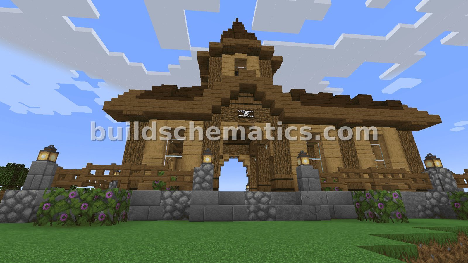 Minecraft Train Station Structure — view 3