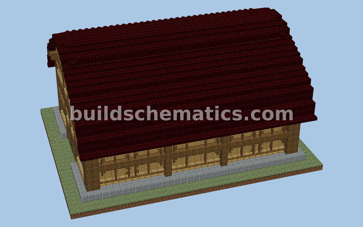 Rustic Red Roof Barn Build