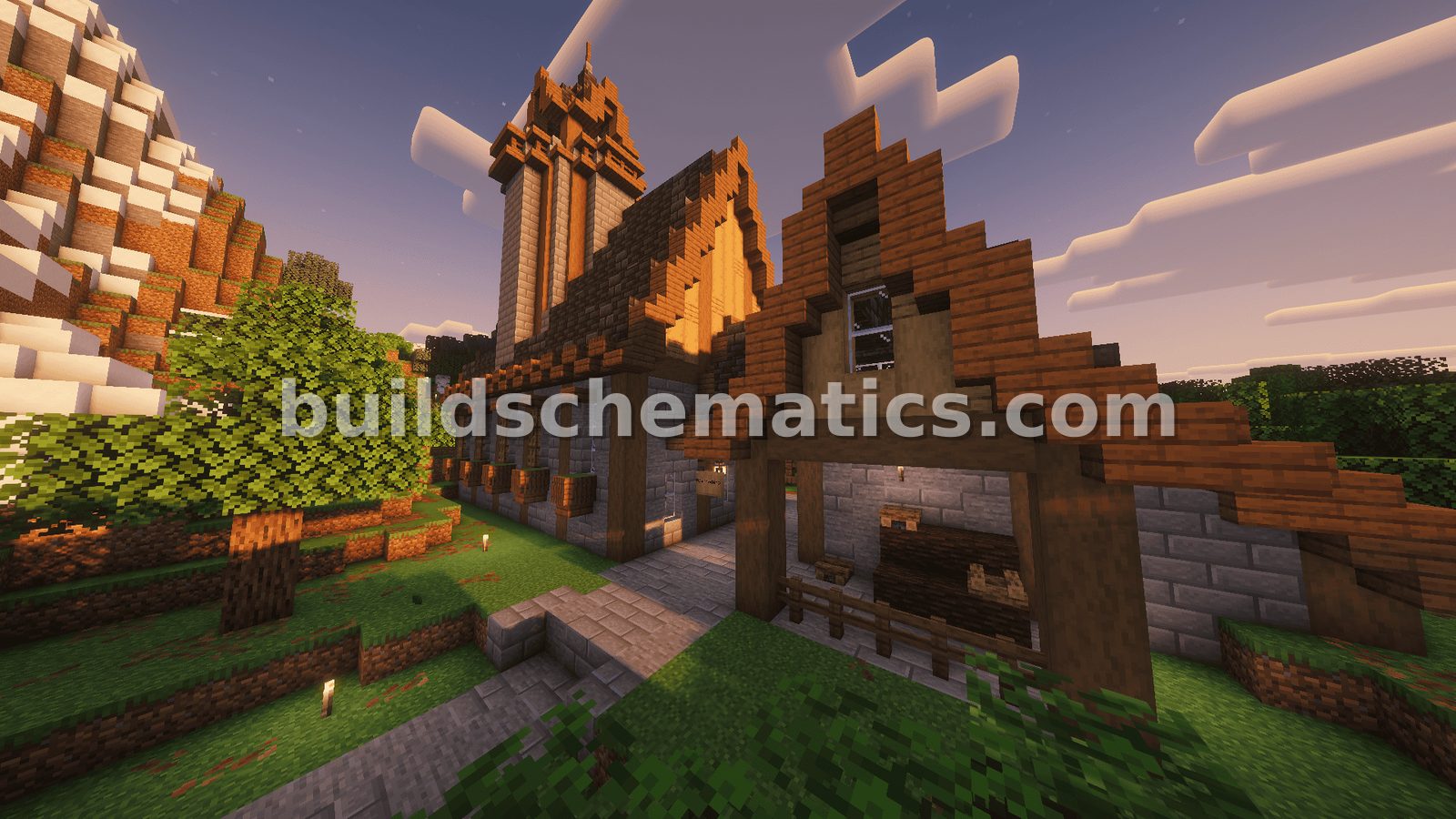 Medieval Tree Farm With Storage