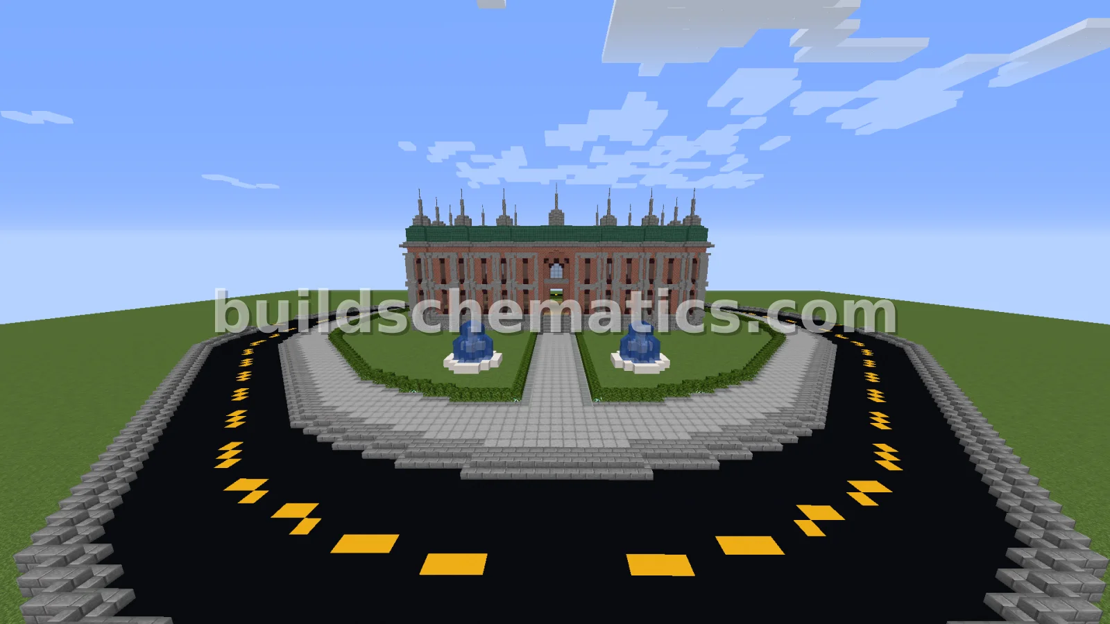 Town Hall Building With Road