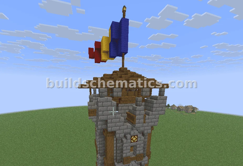 Medieval Stone Brick Tower — view 4