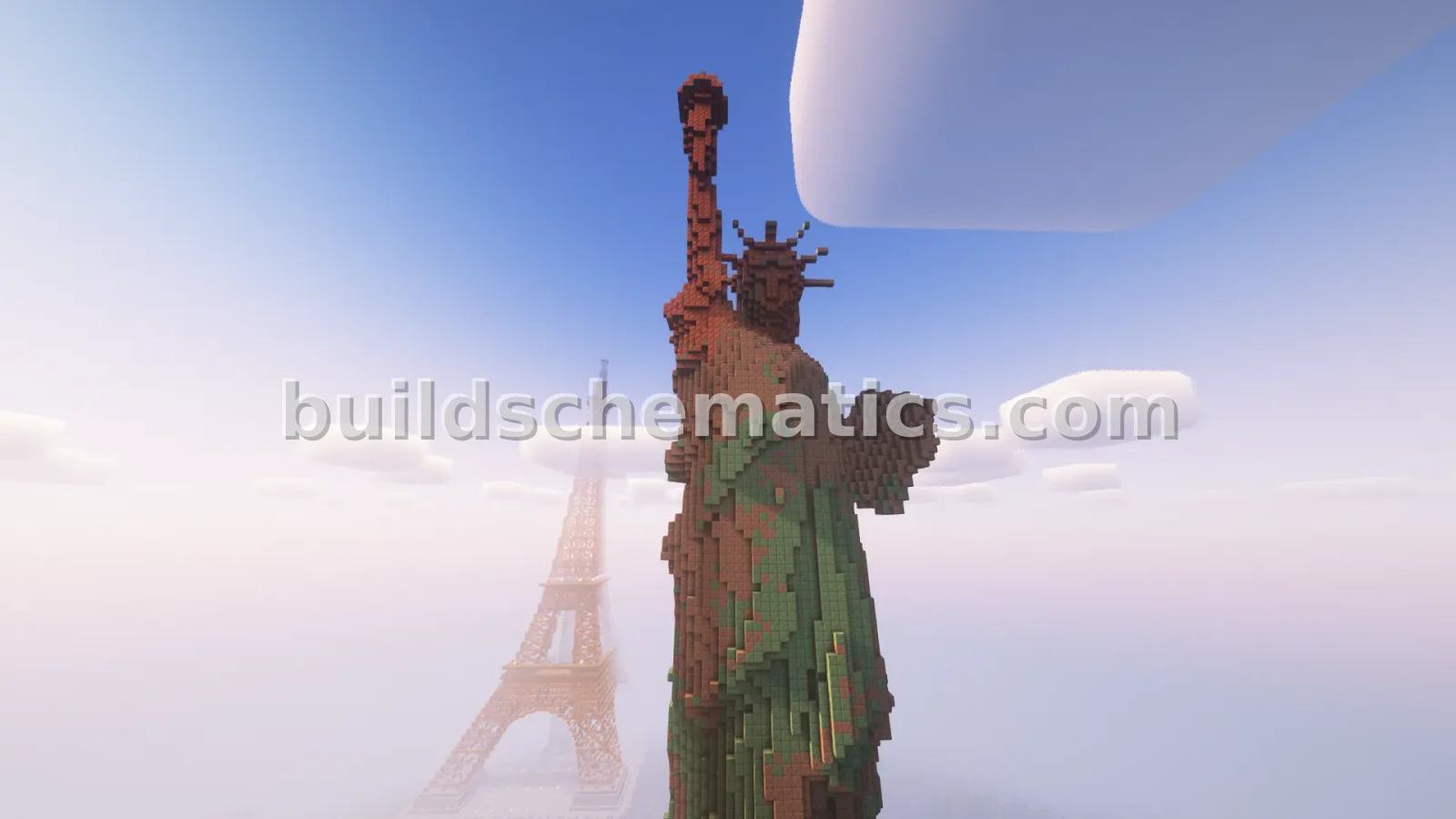 Copper Statue of Freedom Build — view 2