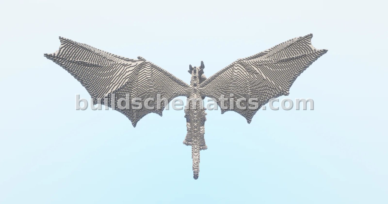 Dragon Voo Statue Minecraft Build — view 3