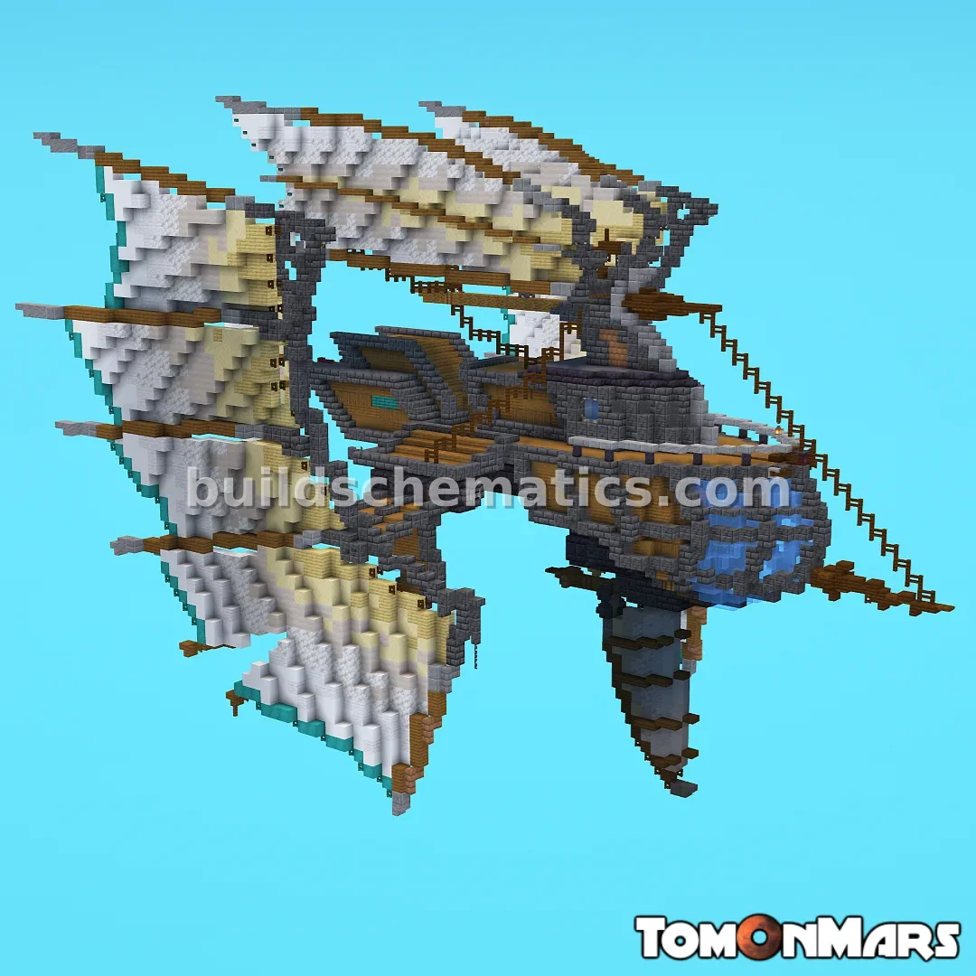 Fantasy Junkpunk Airship Build