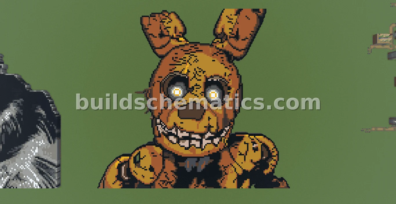 Springtrap Pixel Art Build