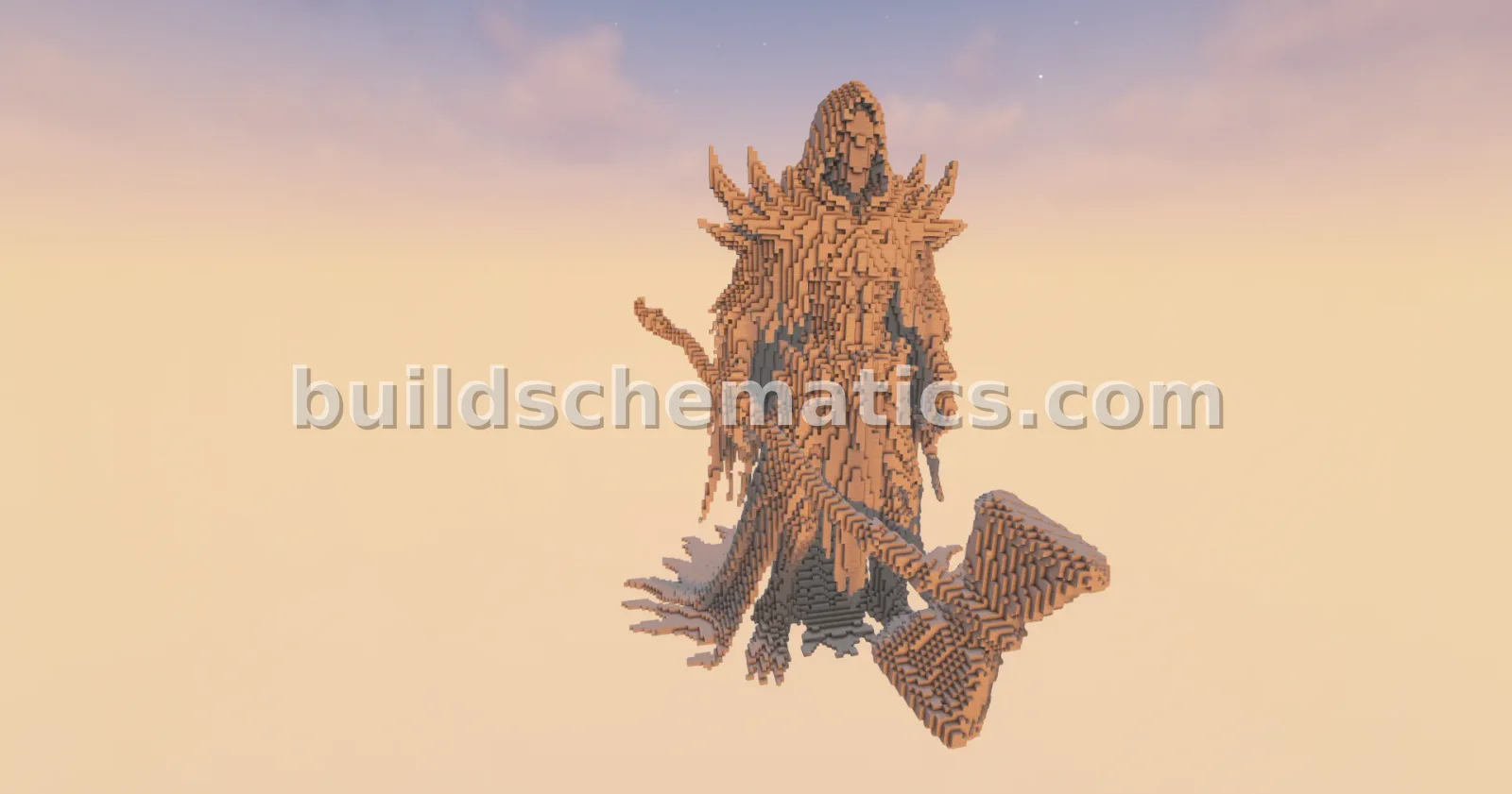 Reaper Nyx Statue Minecraft Build — view 2
