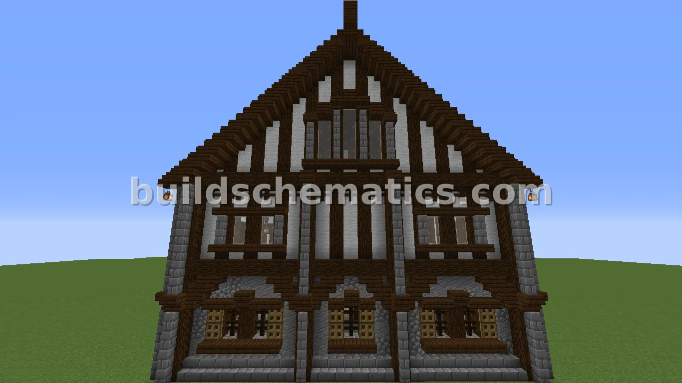 Medieval Town Building 20 Structure — view 2