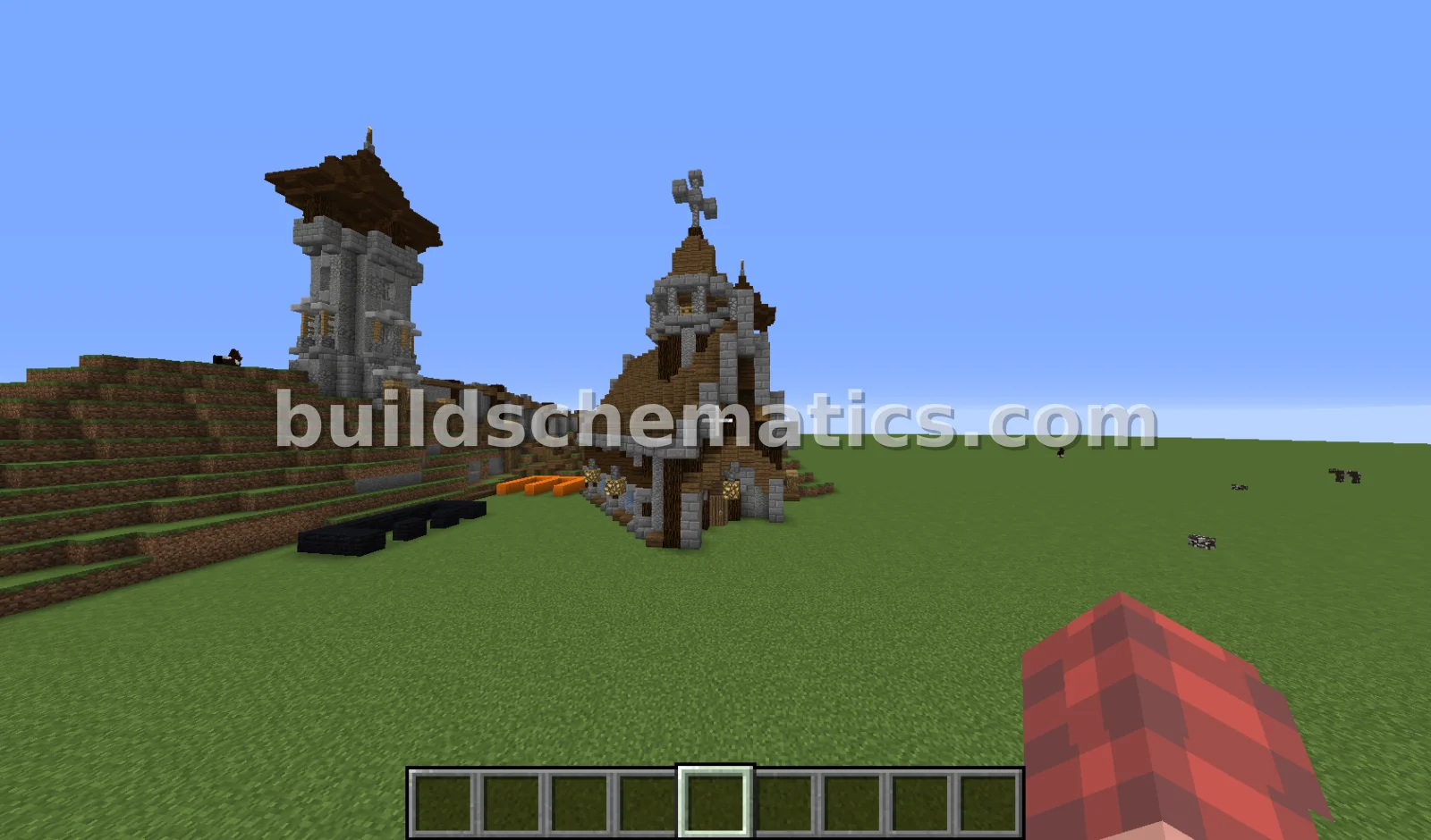 Small Medieval Diagonal Church