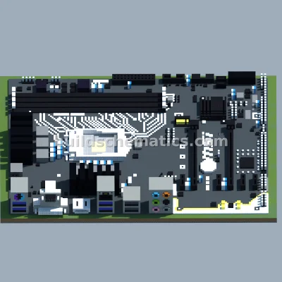 Intel Z170-A Motherboard Pixel Art — view 3