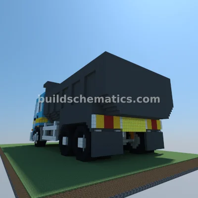 Pixel Art Dump Truck — view 2