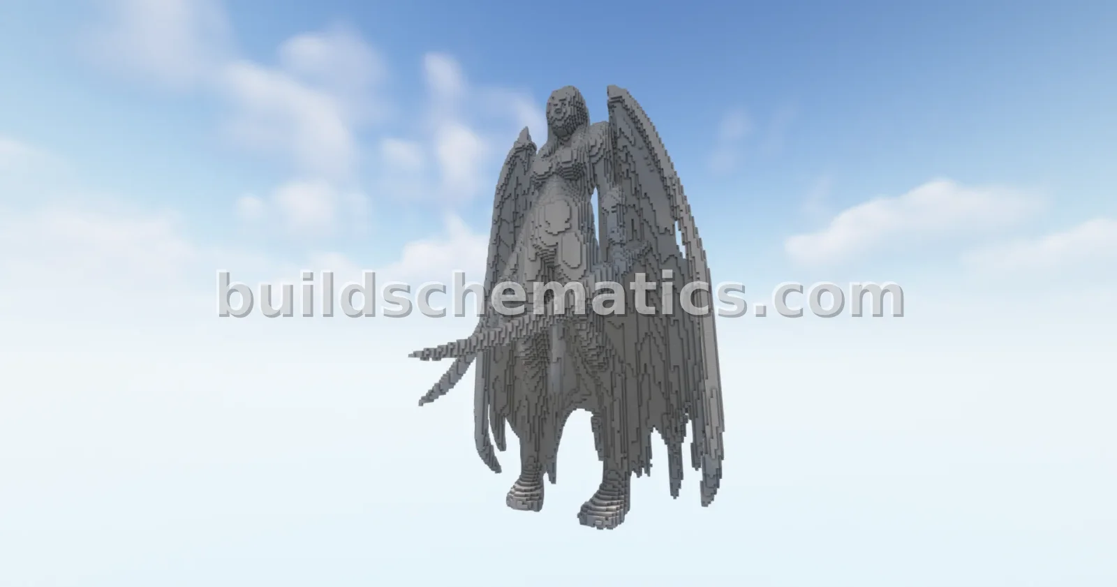 Minecraft Girl Squire Statue Sculpture