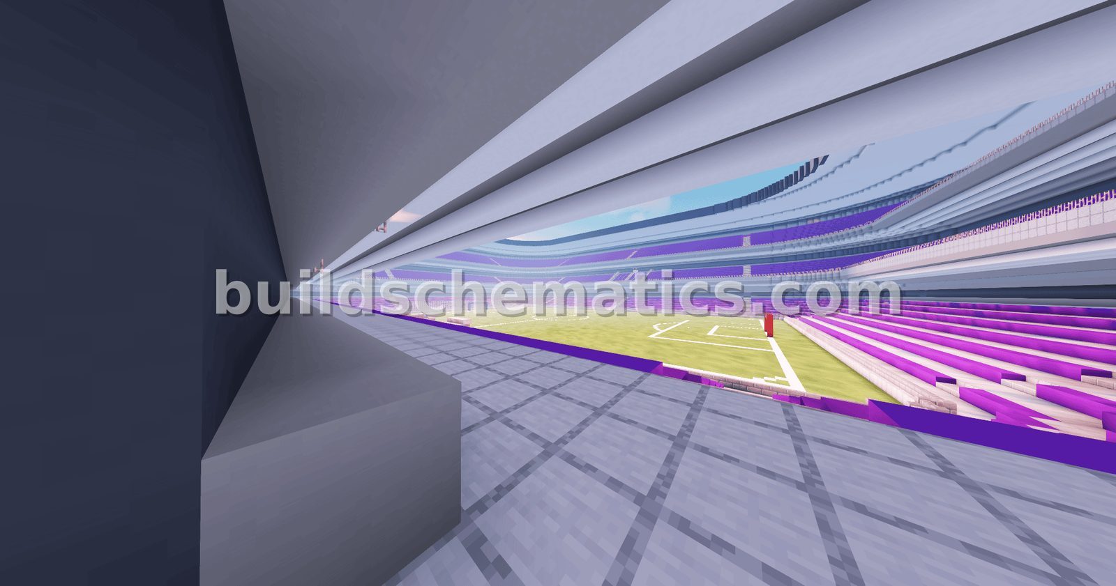 Purple Football Stadium — view 3