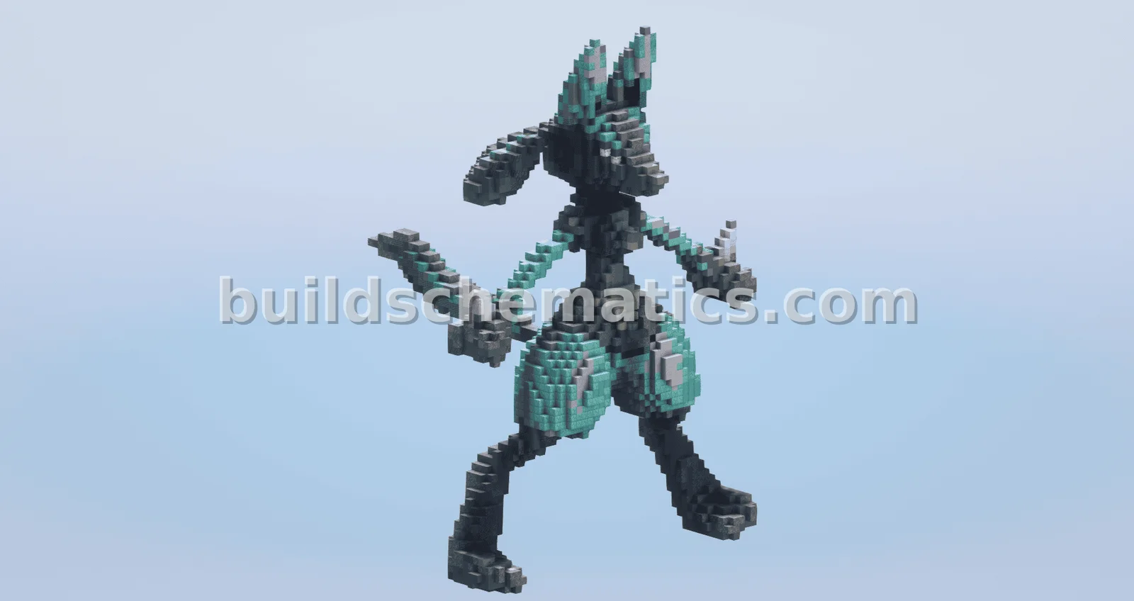 Lucario Pokemon Statue