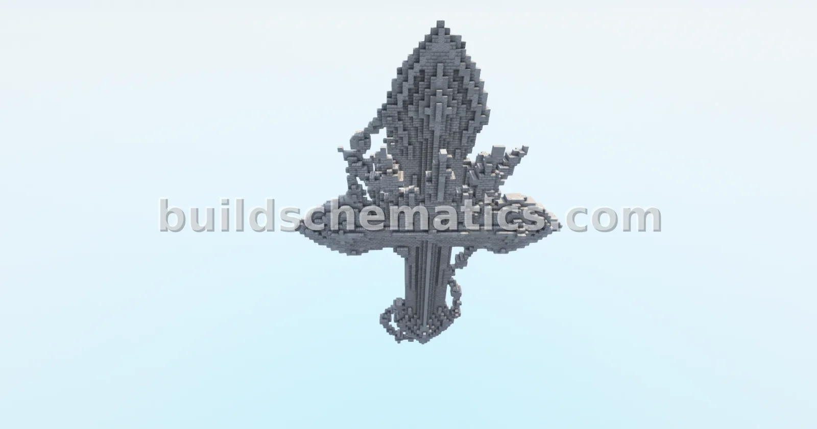Cross 2 3D Statue — view 4