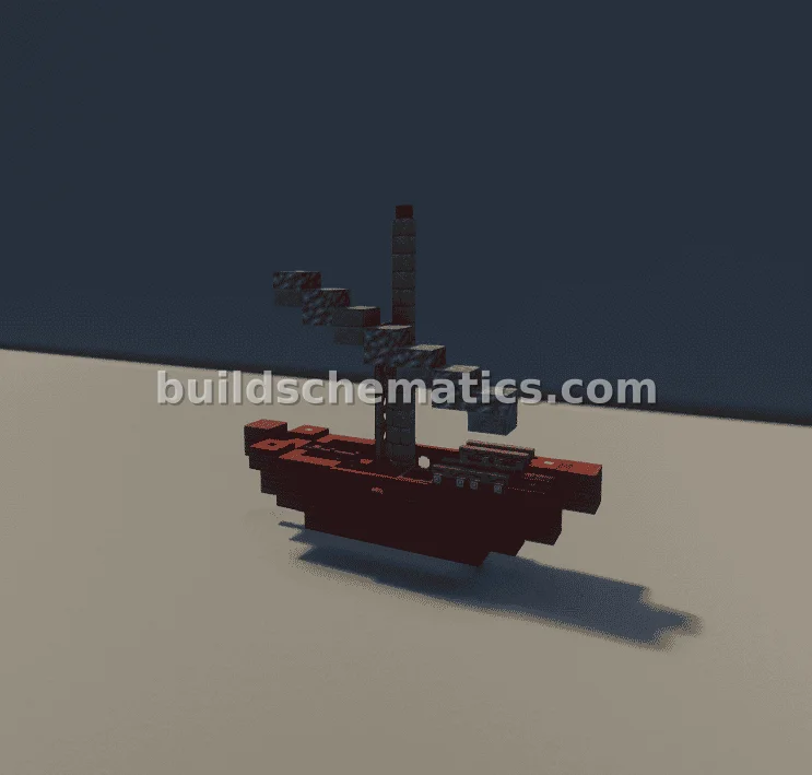Small Medieval River Boat