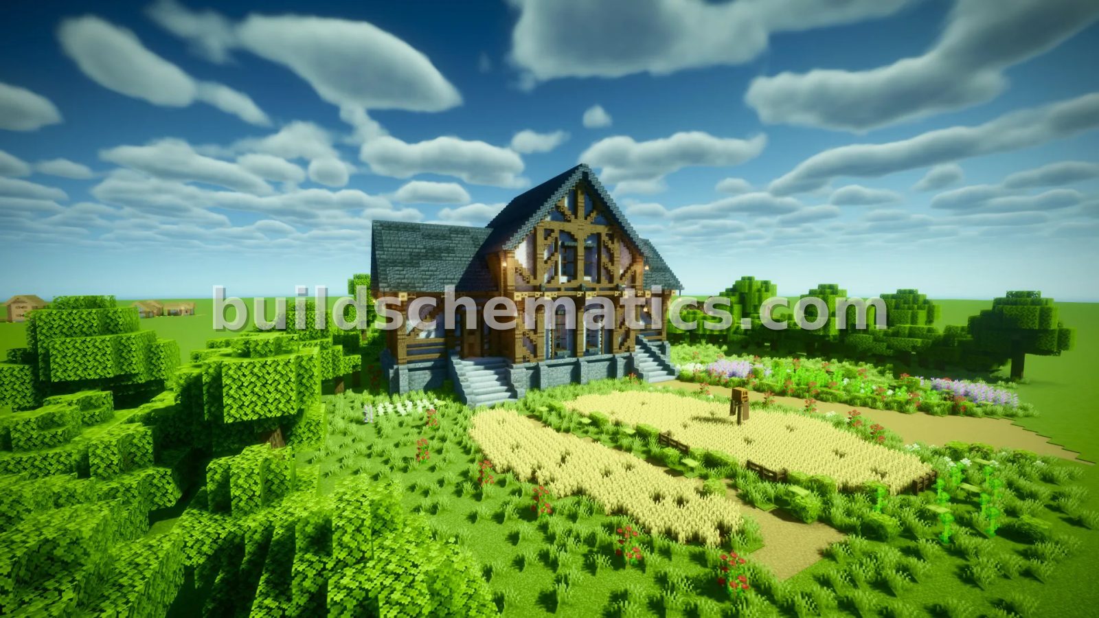 Rustic Farmhouse Minecraft Build — view 4