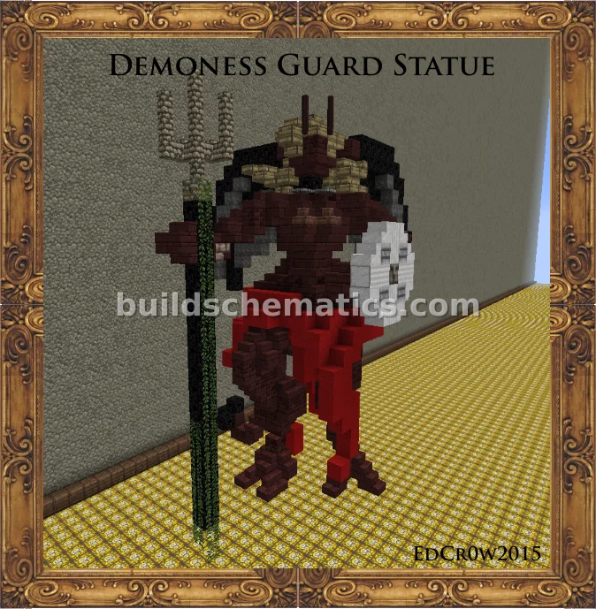 Demoness Guard Statue
