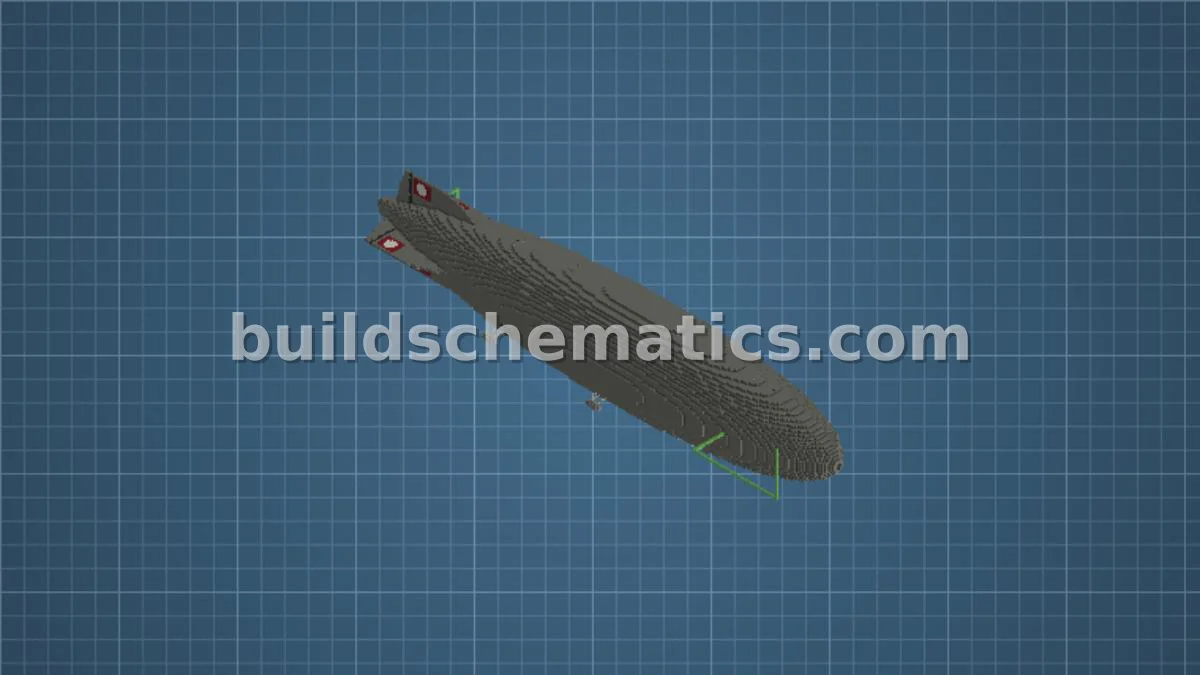 Hindenburg Airship with Functional Controls — view 2