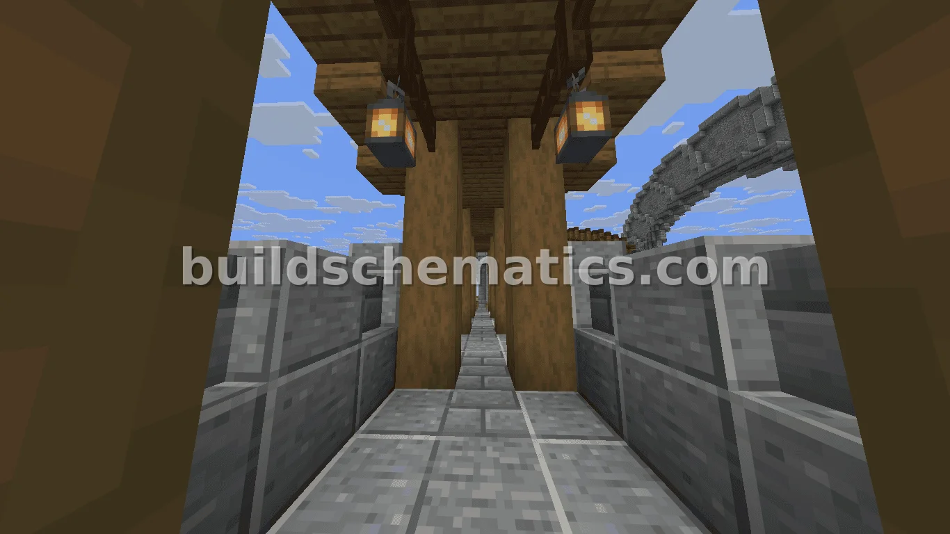 Royal Guard Wall With Roof — view 4